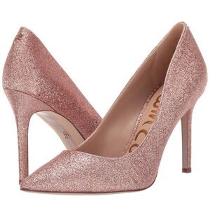 Sam Edelman Glitter Rose Gold Hazel Pump